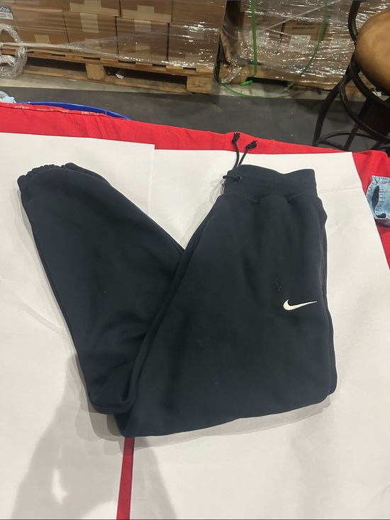 Nike Pants - Nike Black Jogger Sweatpants with White Swoosh